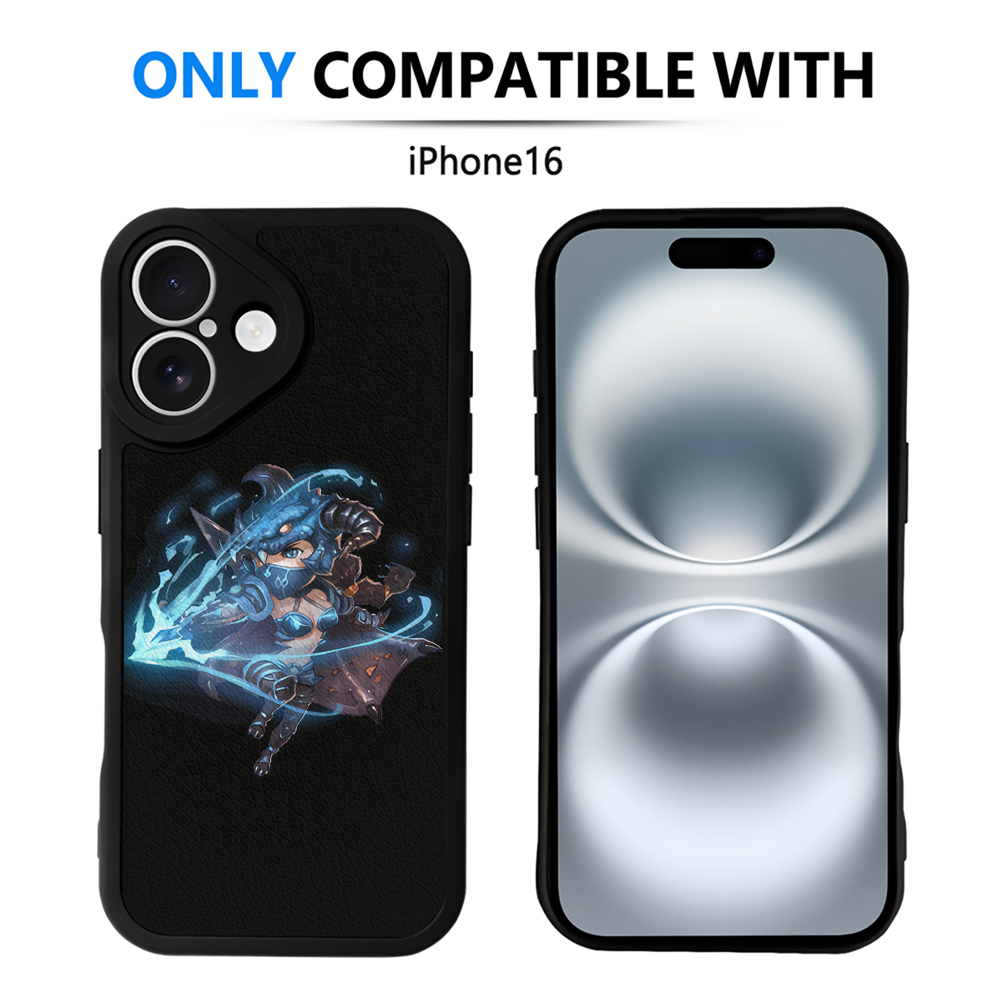 （画像用） リーグ・オブ・レジェンド League of Legends LOL 【iPhone 16シリーズ対応】シリコンスマホケース（レザー調） 材質：シリコン